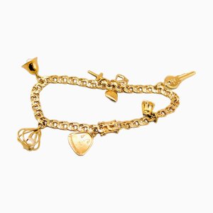 Bismarck Bracelet in Gold with Charms