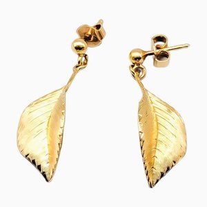Earrings in Gold Leaf, Set of 2