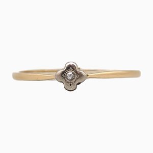Anillo de diamantes en oro