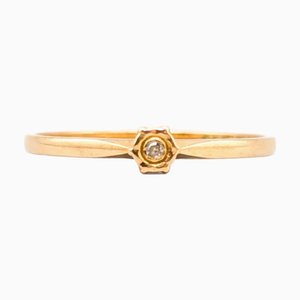 Anillo de diamantes en oro