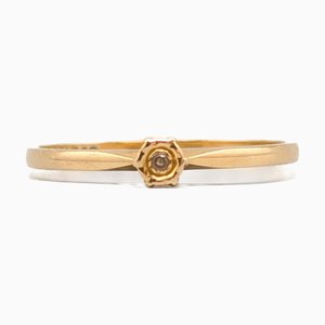 Diamantring in Gold