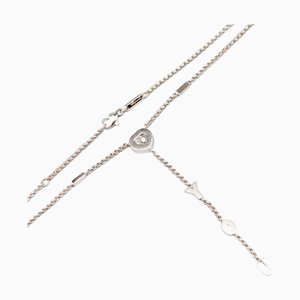 Collar I Love You de diamantes felices en oro blanco con diamantes de Chopard