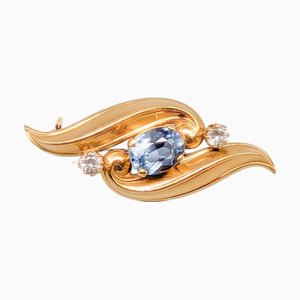 Brooch in Gold with Spinels