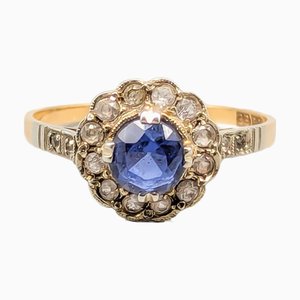 Camosé Ring in 18 Karat Gold with Stones