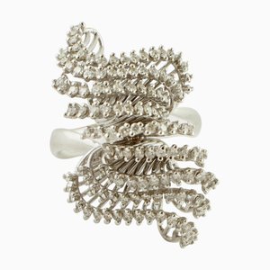 Modering aus 18 Karat Weißgold mit weißen Diamanten