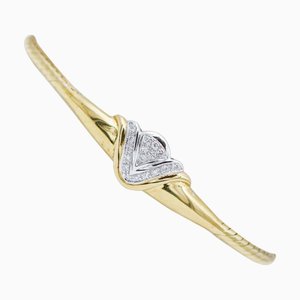 Armband aus 18 Karat Gelb- und Weißgold mit Diamanten