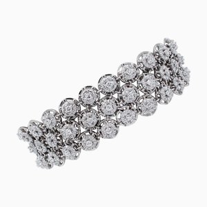 Gliederarmband aus 18 Karat Weißgold mit Diamanten