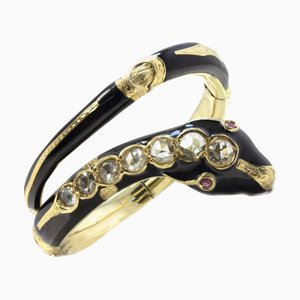 Yellow Gold and Ruby Bracelet with Diamonds