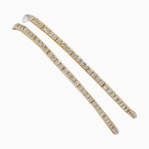 Armband aus 18 Karat Gelbgold mit Diamanten