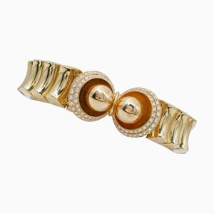 18 Karat Yellow Gold Bracelet with Diamonds