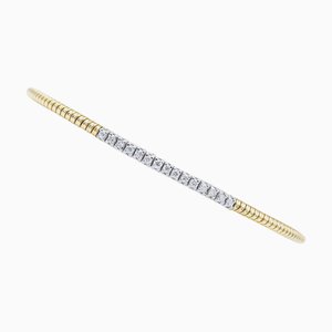 Armband aus 18 Karat Gelb- und Weißgold mit Diamanten