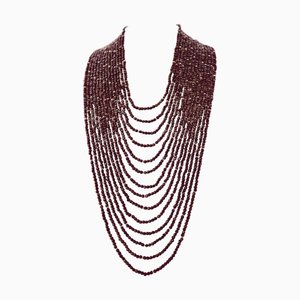 Collar Multi Hilos con Granates