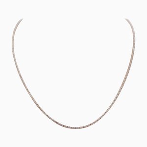 Tennis-Halskette aus 18 Karat Roségold mit Diamanten