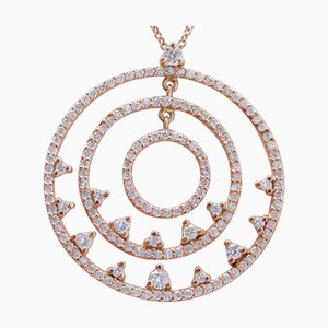 Halskette aus 18 Karat Roségold mit Diamanten