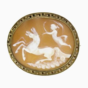 Handgefertigte Vintage Cameo Brosche