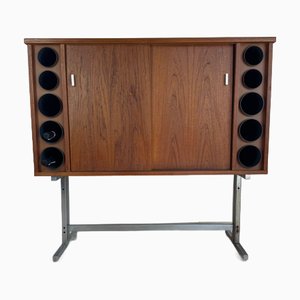 Vintage Bar Cabinet in Teak, Denmark, 1960s