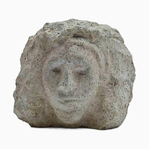 Sirio Pellegrini, Head, Stone Sculpture, 1960s