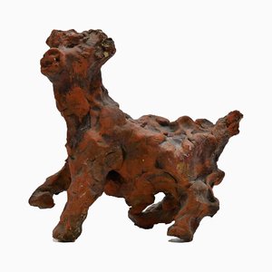 Sirio Pellegrini, Kalbfleisch, Terrakotta Skulptur, 1960er
