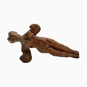 Sirio Pellegrini, Turnerin, Terrakotta Skulptur, 1960er