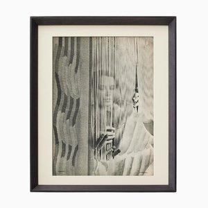 Makowska, Verve Magazine Weaving Woman, 1930s, Photogravure, Framed