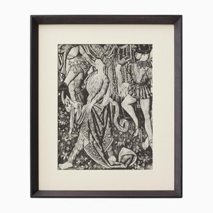 Jean-Denis Malclès Sauvage, Artwork from Verve Magazine, 1937, Photogravure, Framed