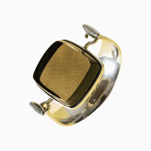 Bracelet Jonc Moderniste en Quartz Fumé par Torun Bülow-Hübe