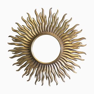 Miroir Soleil Style Art Déco, France, 1960s