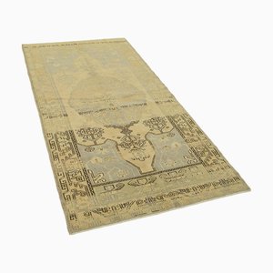 Vintage Hand-Knotted Wool Rug