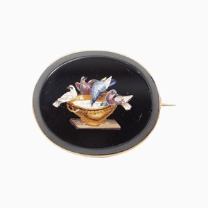 Victorian Micro Mosaic Brooch
