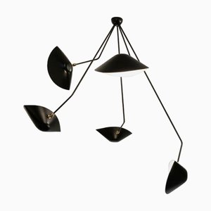 Spider Five Broken Arms Deckenlampe von Serge Mouille