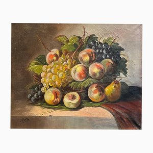 Marie Lefèvre, Still Life with Fruits, Oil on Canvas