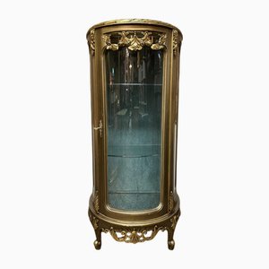 Louis XV Style Gilt Wood Display Cabinet