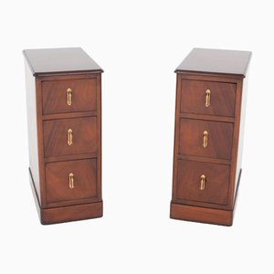 Art Deco Bedside Nightstands, 1920s, Set of 2
