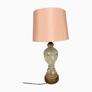 Lampe de Bureau Art Nouveau en Verre Givré