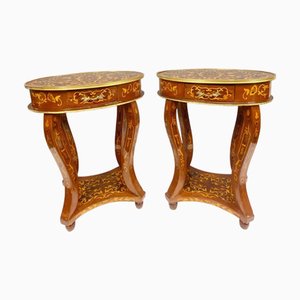 Louis XV Revival French Side Tables, Set of 2