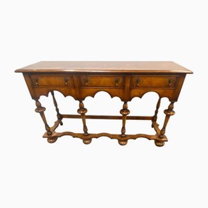 Jacobean Revival Dresser in Walnut, 1930s