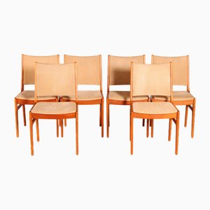Mid-Century Danish Style Teak Chairs, 1970s, Set of 6