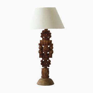 Große Skulpturale Tischlampe aus Steingut, Bernard Rooke zugeschrieben, England, 1960er