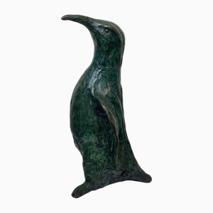 After Francisco Zúñiga, Limited Edition Penguin Sculpture, Turquoise Patinated Bronze