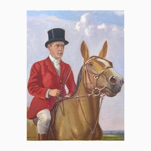Portrait of King Edward VIII, Oil Painting, Framed