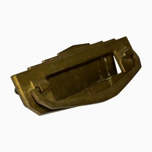 British Art Deco Brass Door Knocker, 1925