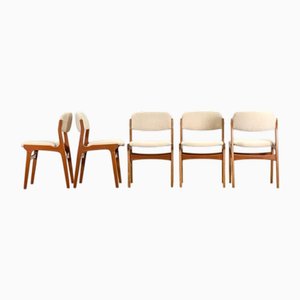 Mid-Century Teak Chairs by Harry Østergaard, Denmark, Set of 5