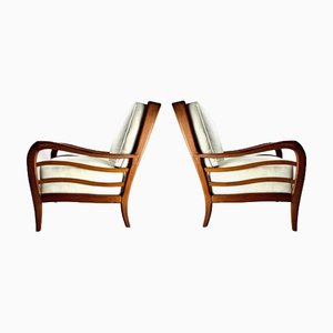 Mid-Century Armchairs in the style of Paolo Buffa, Italy, 1950s, Set of 2
