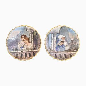 Assiettes en Porcelaine de Limoges, Set de 2