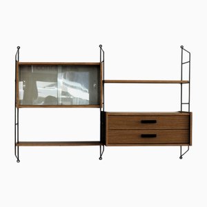 Vintage Swedish Wall Rack System, 1960s