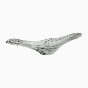 French Sculptural Crystal Bowl from Daum Nancy