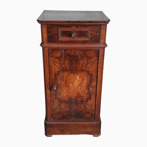 Table de Chevet Antique en Noyer avec Racines, Italie, 1940s