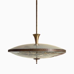 Mid-Century Modern Italian Pendant by Pietro Chiesa, 1950s