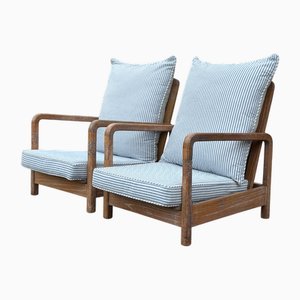 Set of Reclining Armchairs in the Style of Liberty & Co, 1930
