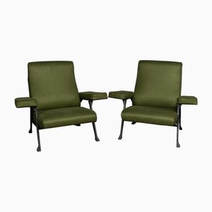 Mid-Century Italian Lounge Chairs by Roberto Menghi, 1959, Set of 2